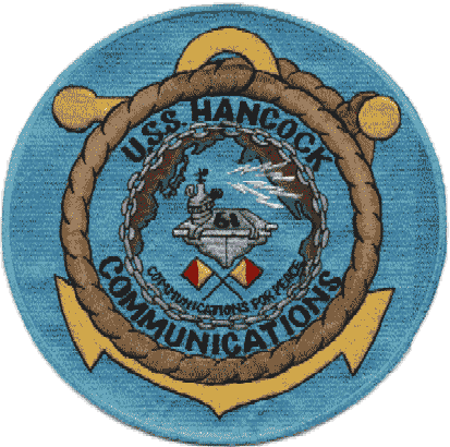 USS Hancock CVA19 Communications Patch